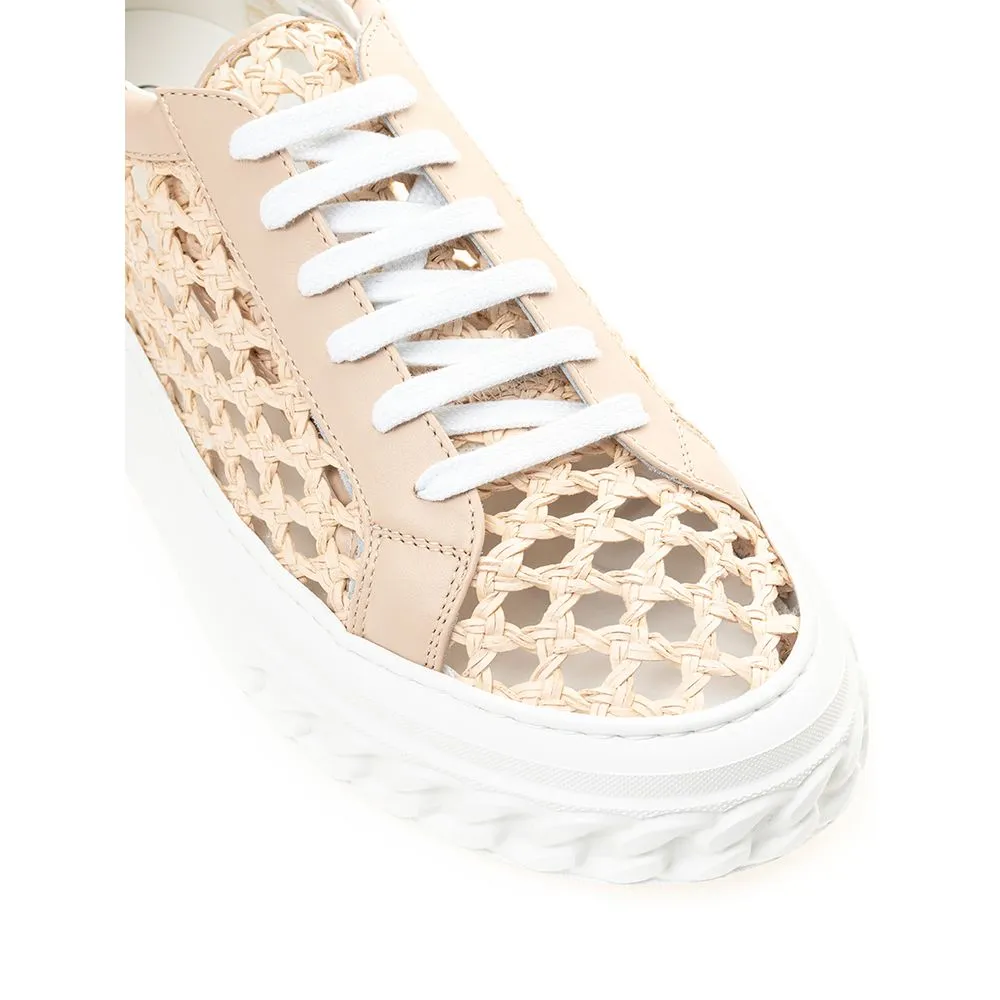 Casadei Chic Beige Leather Sneakers sold by Louxly product image thumbnail 4