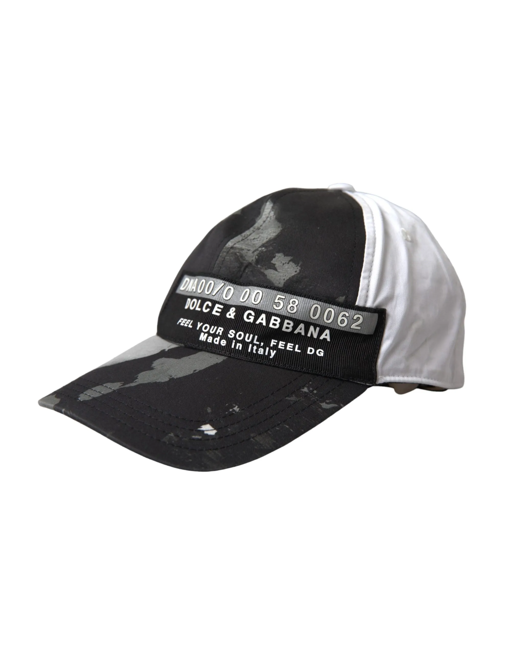 Black White Cotton Logo Baseball Hat Men sold by Louxly