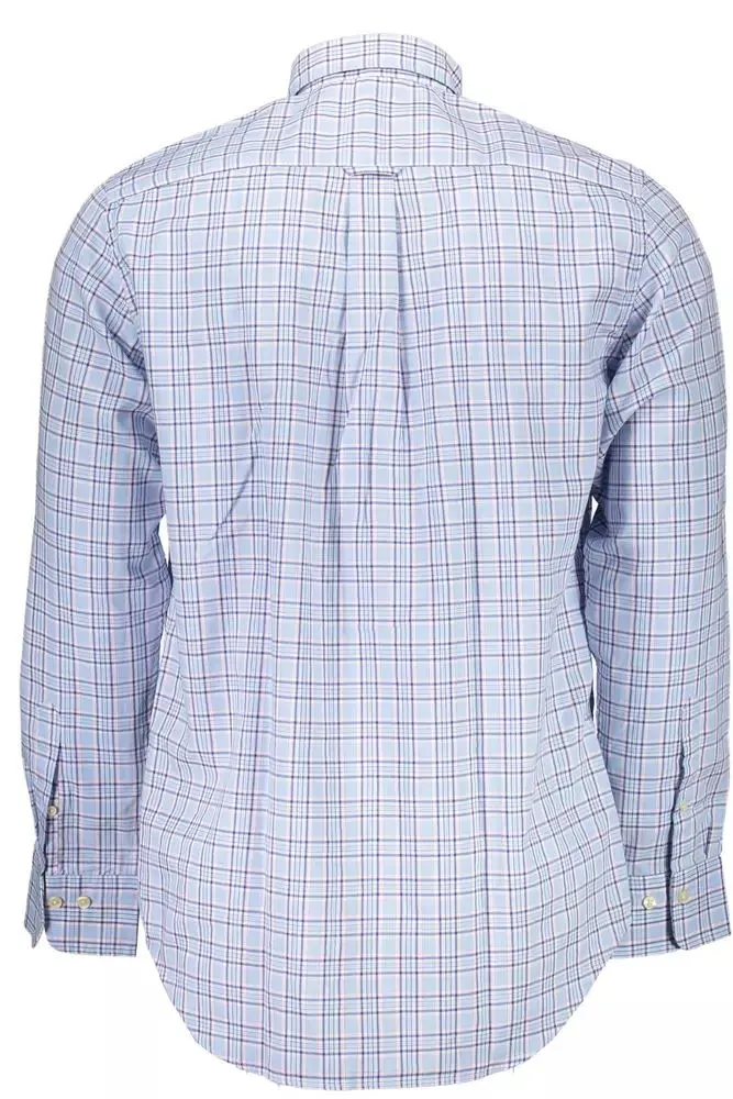 Light Blue Cotton Men Shirt sold by Louxly product image thumbnail 2