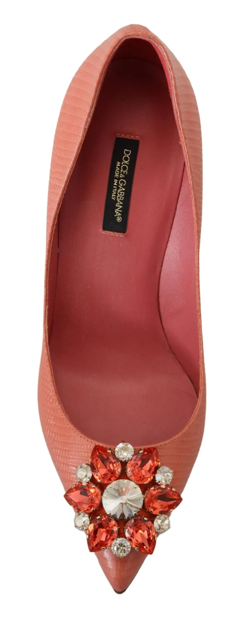 Exotic Leather Heels Pumps in Pink sold by Louxly product image thumbnail 2