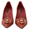 Exotic Leather Heels Pumps in Pink sold by Louxly