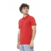 Red Cotton Polo Shirt sold by Louxly