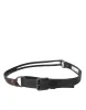 Black Brown Leather Silver Metal Buckle Belt sold by Louxly