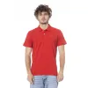 Red Cotton Polo Shirt sold by Louxly