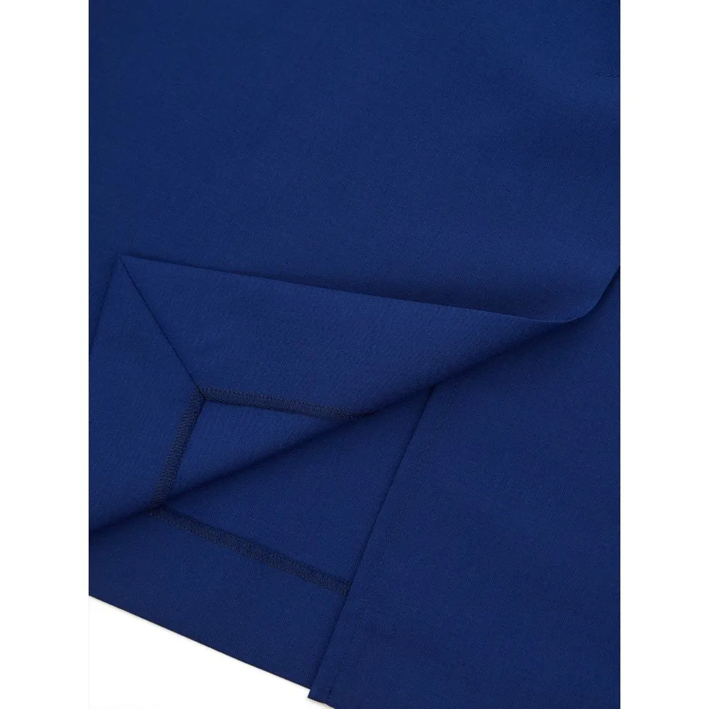 Elegant Blue Wool Skirt for Sophisticated Style sold by Louxly product image thumbnail 3