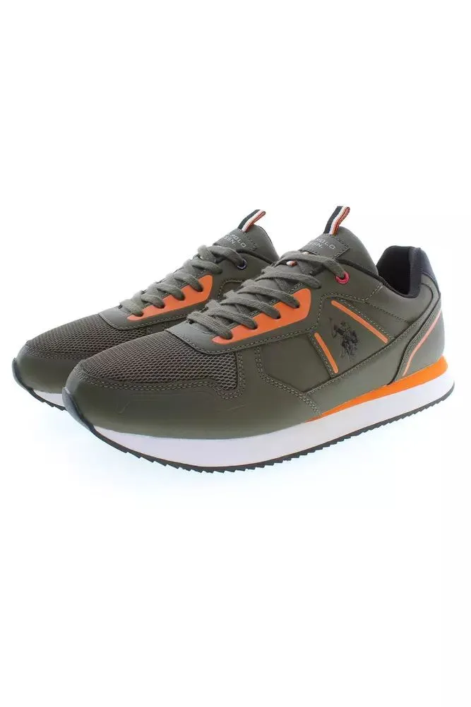 Green Polyester Men Sneaker sold by Louxly product image thumbnail 3