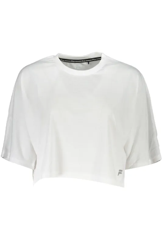 White Polyester Women T-Shirt sold by Louxly