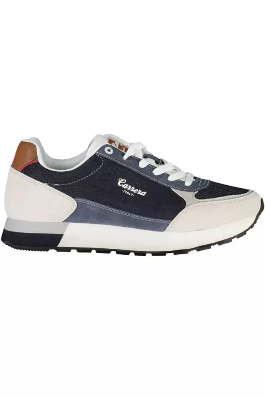 Blue Polyethylene Men Sneaker sold by Louxly