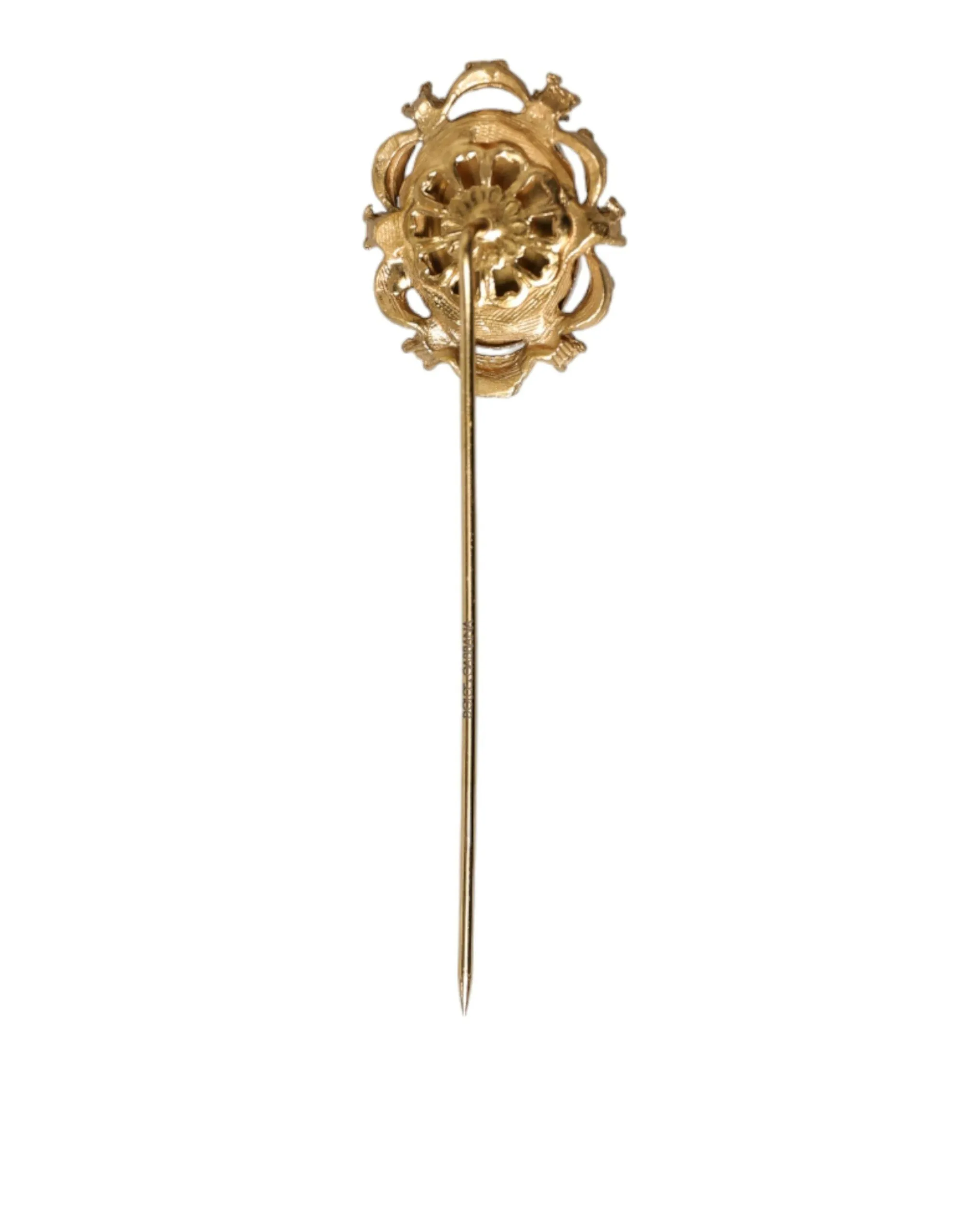 Elegant Gold-Tone Gemstone Pin Brooch sold by Louxly product image thumbnail 2