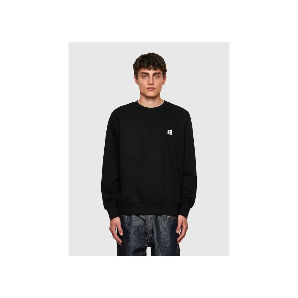 Sleek Black Cotton Blend Sweatshirt sold by Louxly product image thumbnail 2