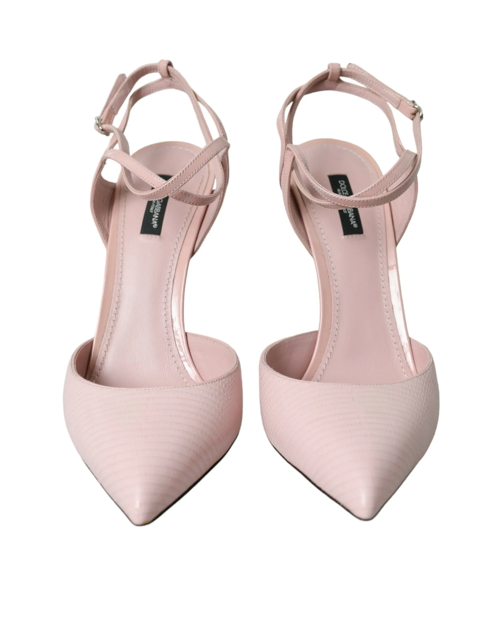 Pink Leather Ankle Strap Heels Pumps Shoes sold by Louxly product image thumbnail 2