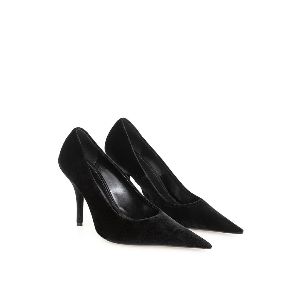 Elegant Velvet Black Pumps sold by Louxly product image thumbnail 3
