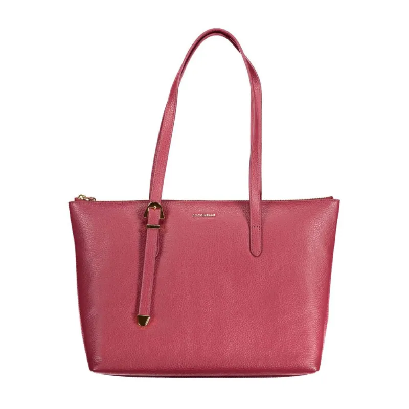 Red Leather Handbag sold by Louxly
