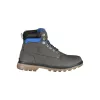 Elegant Gray High Lace-Up Boots with Logo Detail sold by Louxly