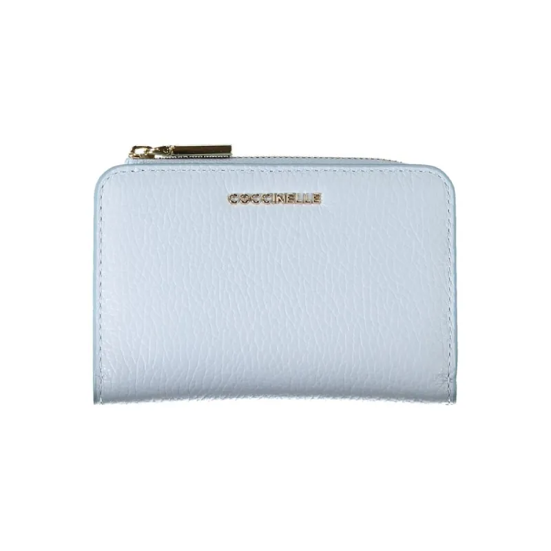 Light Blue Leather Wallet sold by Louxly