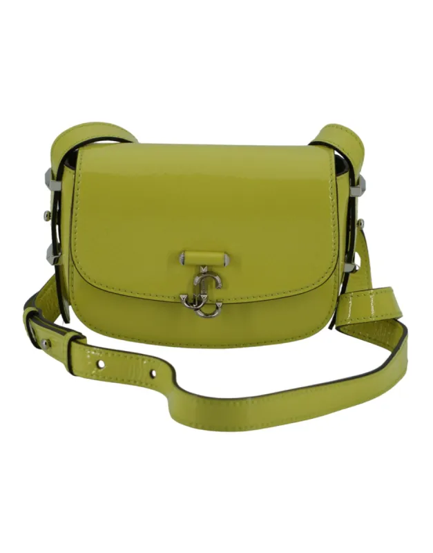 Lime Yellow Leather Small Shoulder Bag sold by Louxly