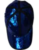 Royal Blue Sequin Baseball Hat Men sold by Louxly