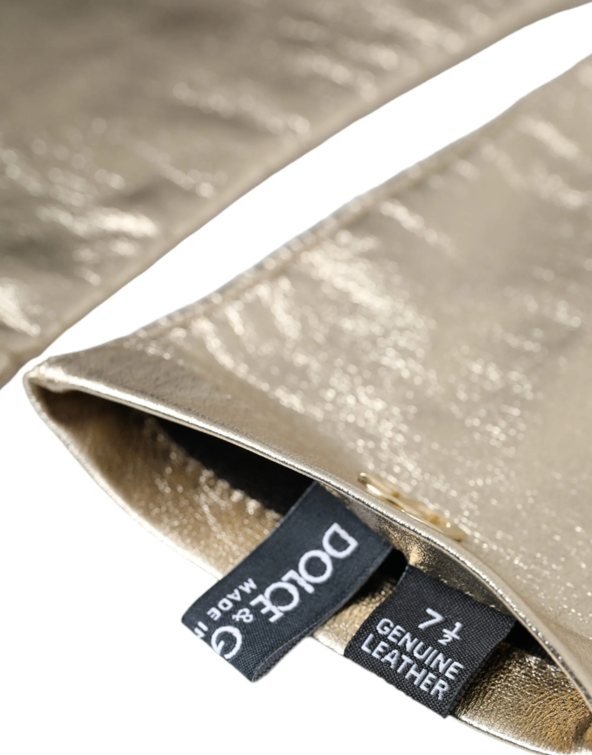 Silver Laminated Logo Finger Less Gloves sold by Louxly product image thumbnail 4