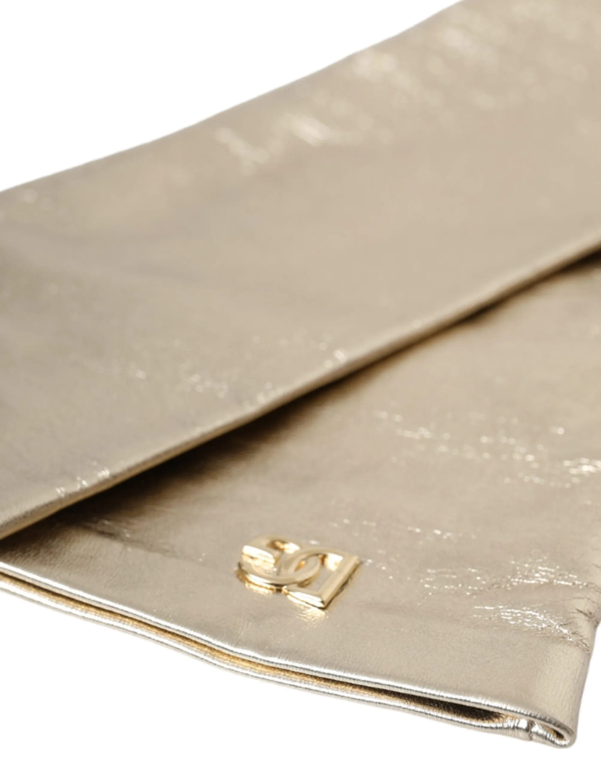 Silver Laminated Logo Finger Less Gloves sold by Louxly product image thumbnail 3