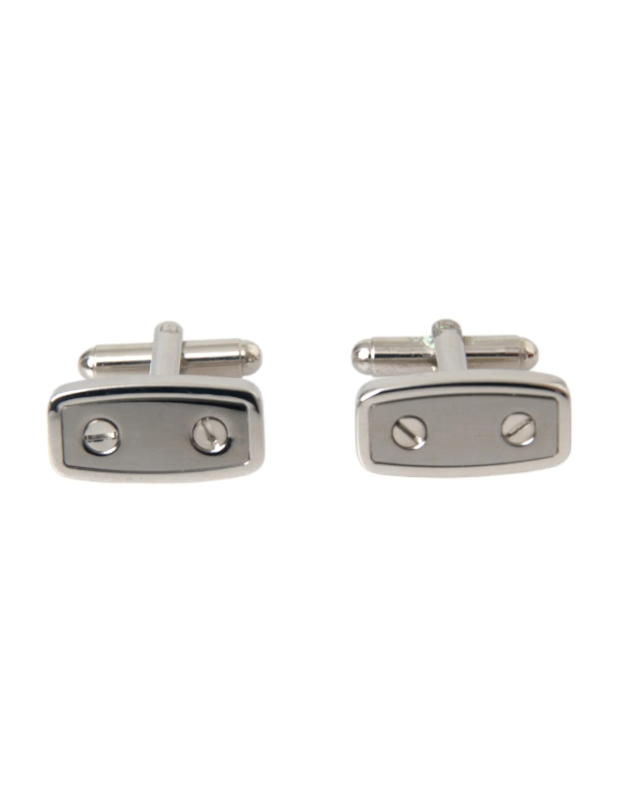 Silver Plated Metal Brass Pin Men Cufflinks sold by Louxly