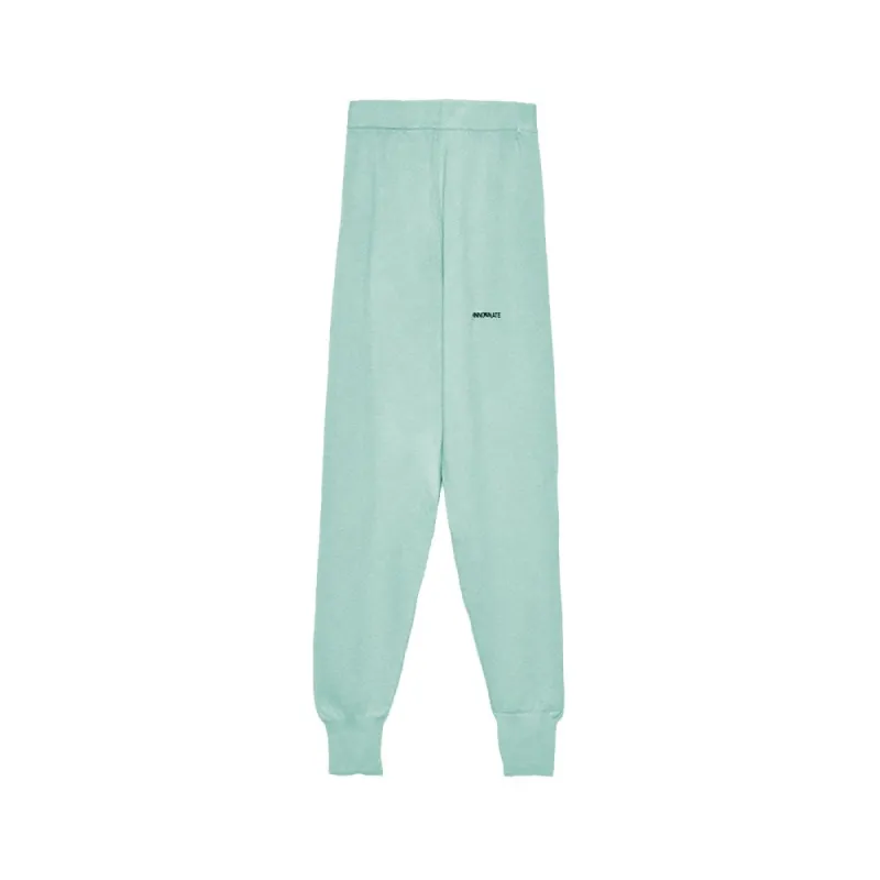 Mint Green Wool Blend Tracksuit Trousers sold by Louxly