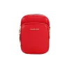 Jet Set Bright Red Pebbled Leather North South Chain Crossbody Bag sold by Louxly