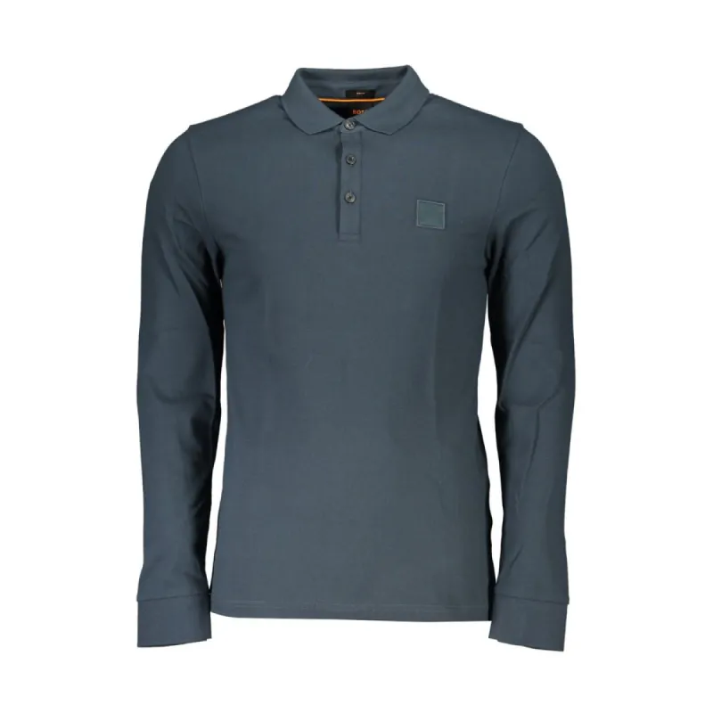 Elegant Long-Sleeved Slim Fit Polo Shirt sold by Louxly
