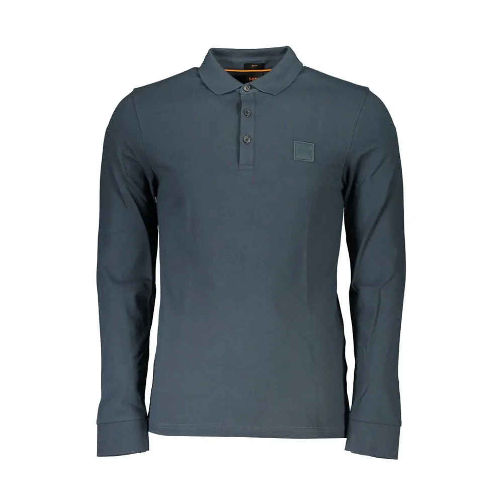 Elegant Long-Sleeved Slim Fit Polo Shirt sold by Louxly