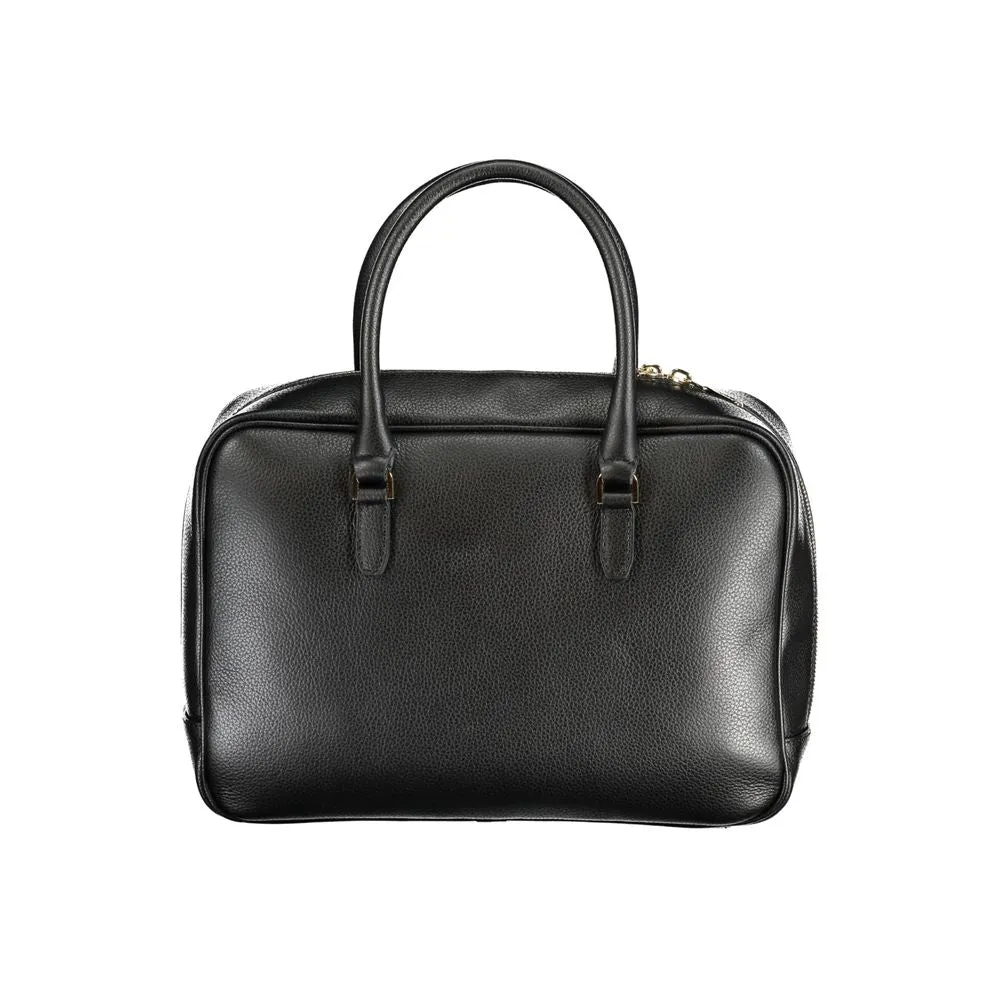 Black Leather Handbag sold by Louxly product image thumbnail 2