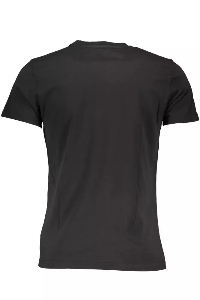 Black Cotton Men T-Shirt sold by Louxly product image thumbnail 2