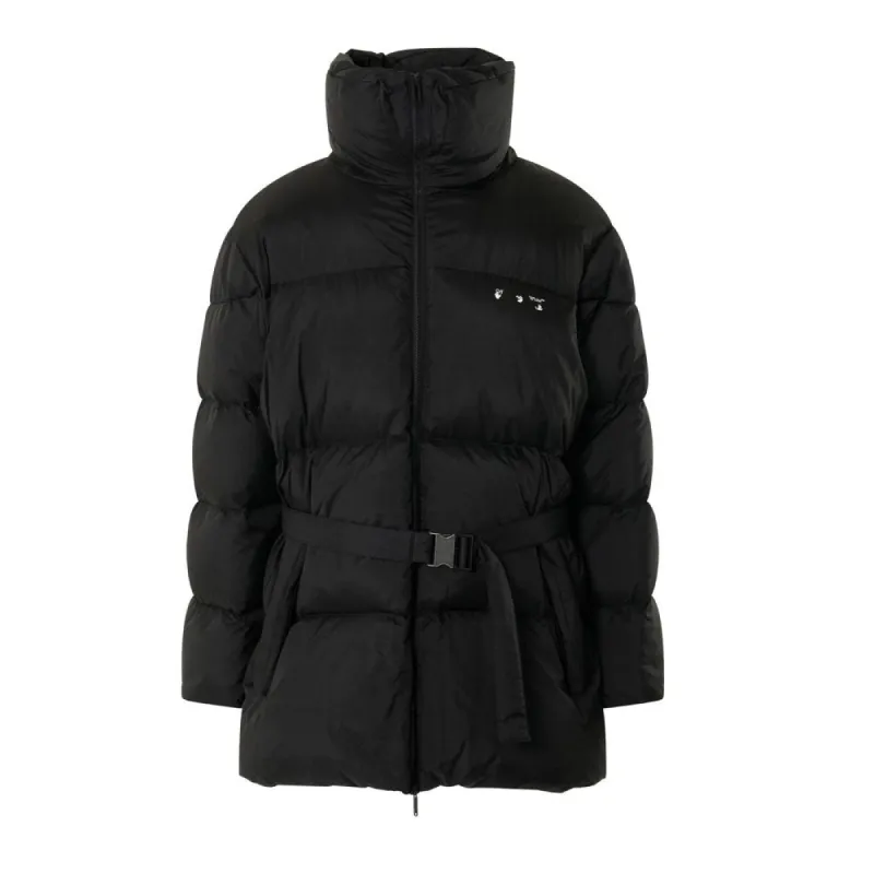 Sleek Black Down-Filled Jacket made by Off-White