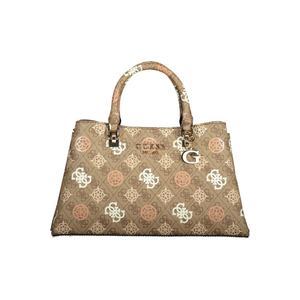 Beige Polyethylene Handbag sold by Louxly