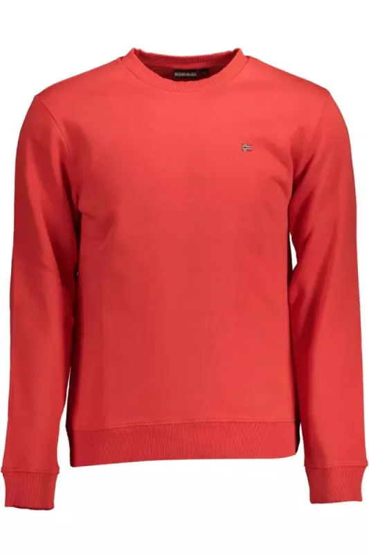 Chic Pink Crewneck Sweater with Embroidered Detail sold by Louxly