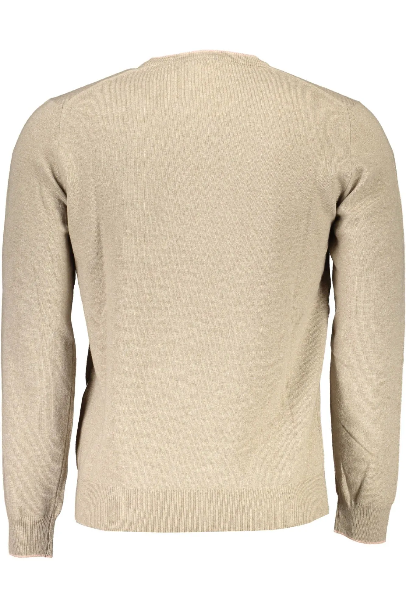 Elegant Beige Crew Neck Sweater with Embroidery sold by Louxly product image thumbnail 2