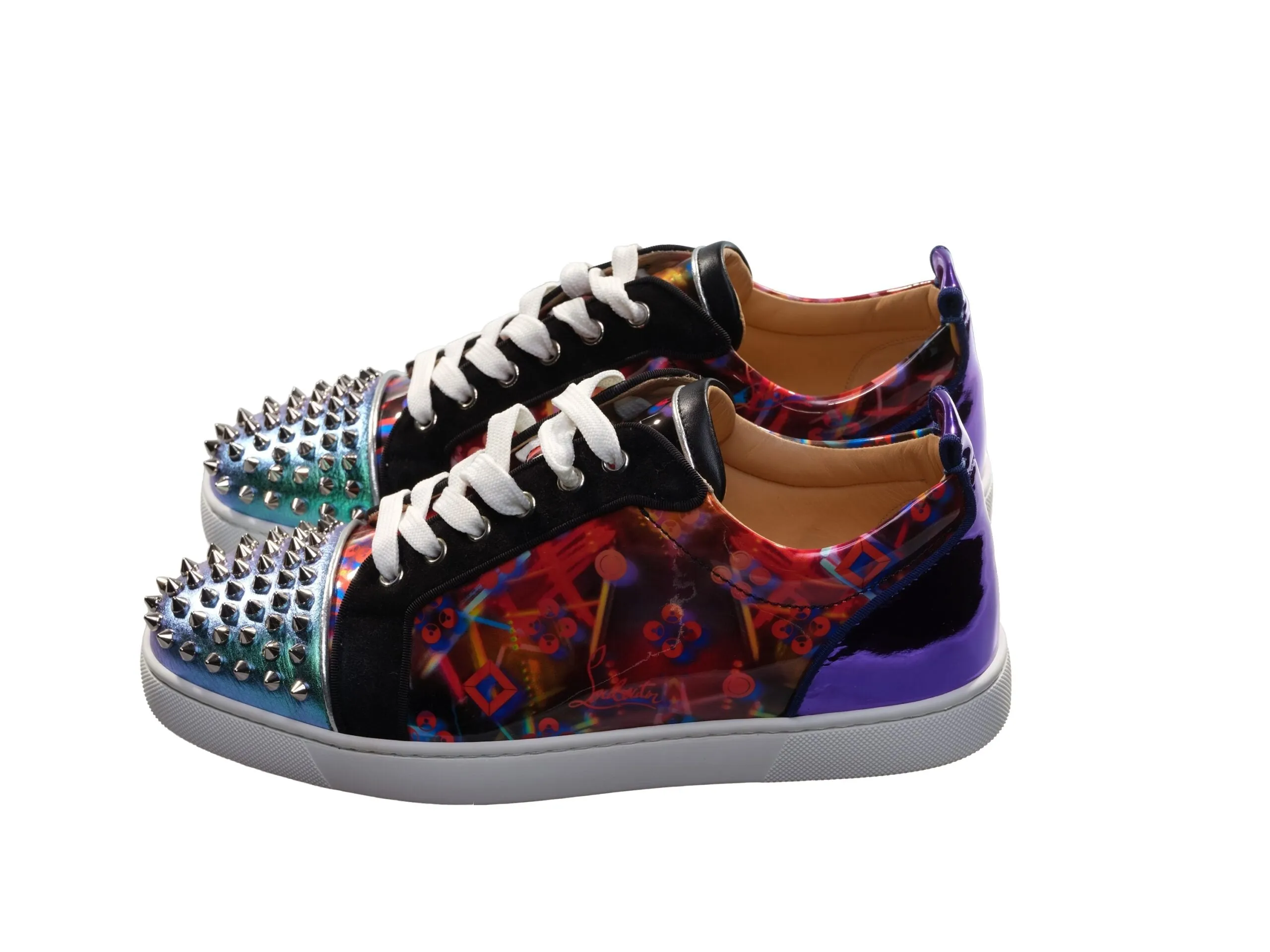 Louis Spikes Orlato Contrast Multicolor Laceup Sneakers sold by Louxly product image thumbnail 3