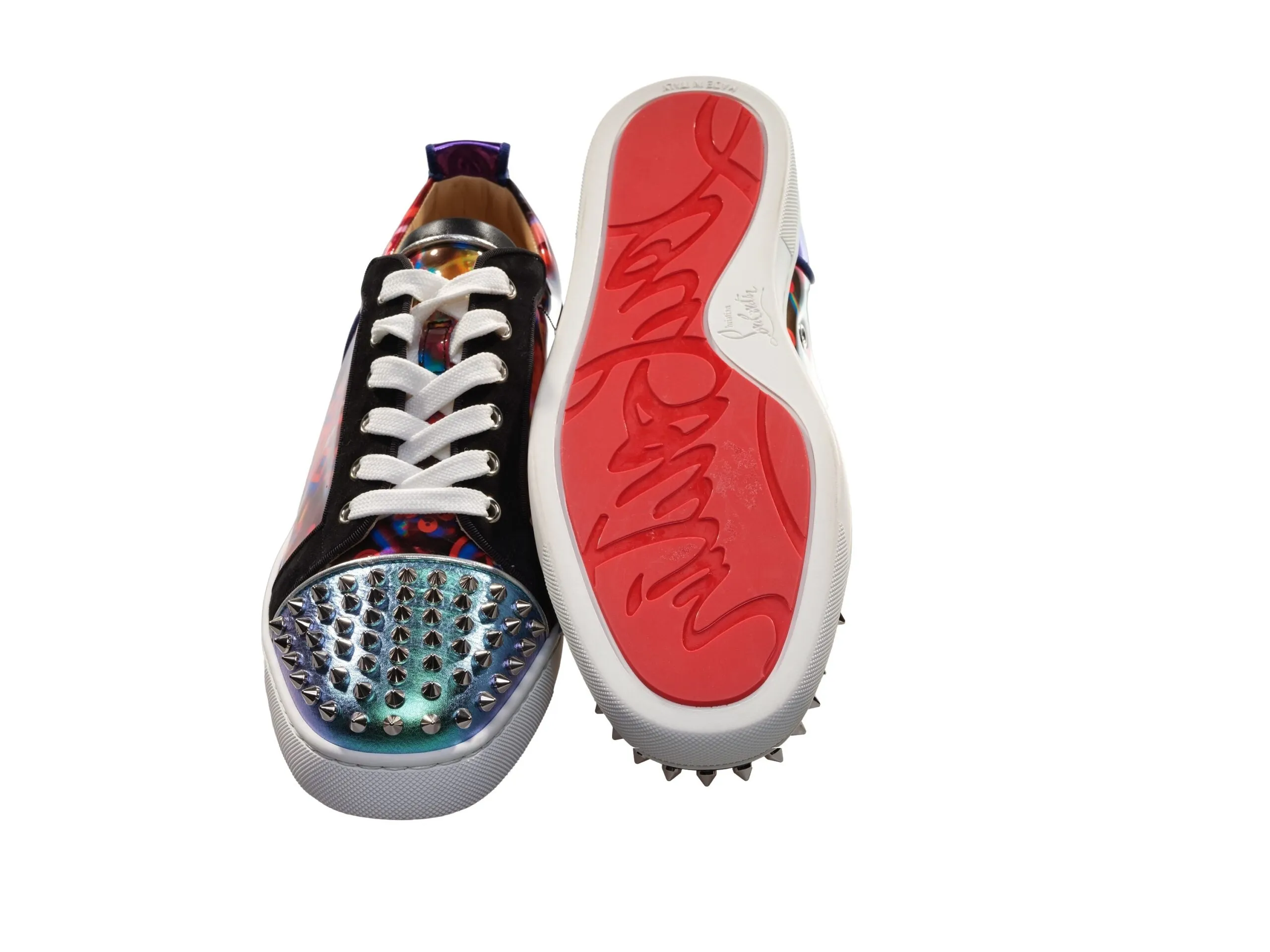 Louis Spikes Orlato Contrast Multicolor Laceup Sneakers sold by Louxly product image thumbnail 4