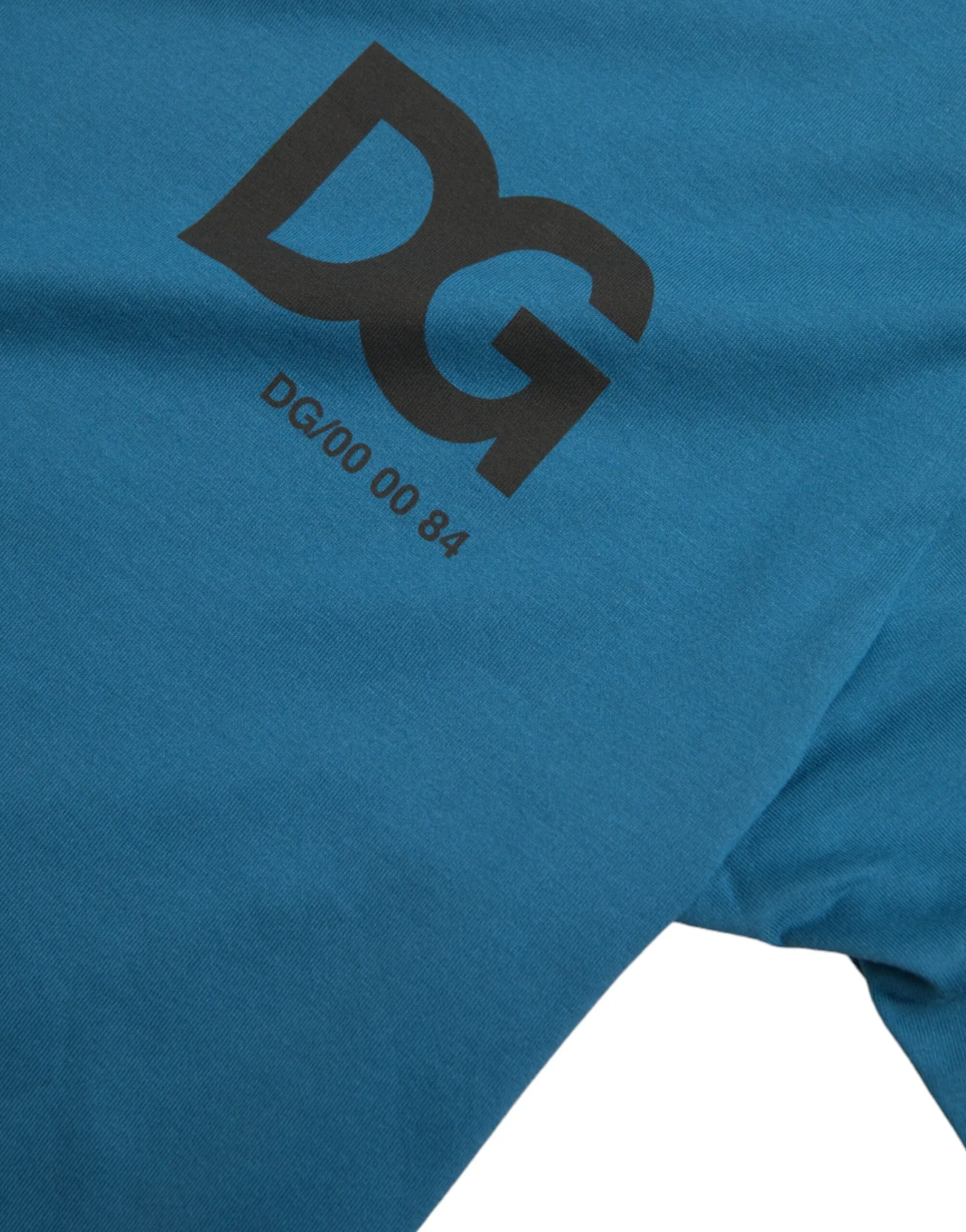 Blue Logo Round Neck Short Sleeves T-shirt sold by Louxly product image thumbnail 5