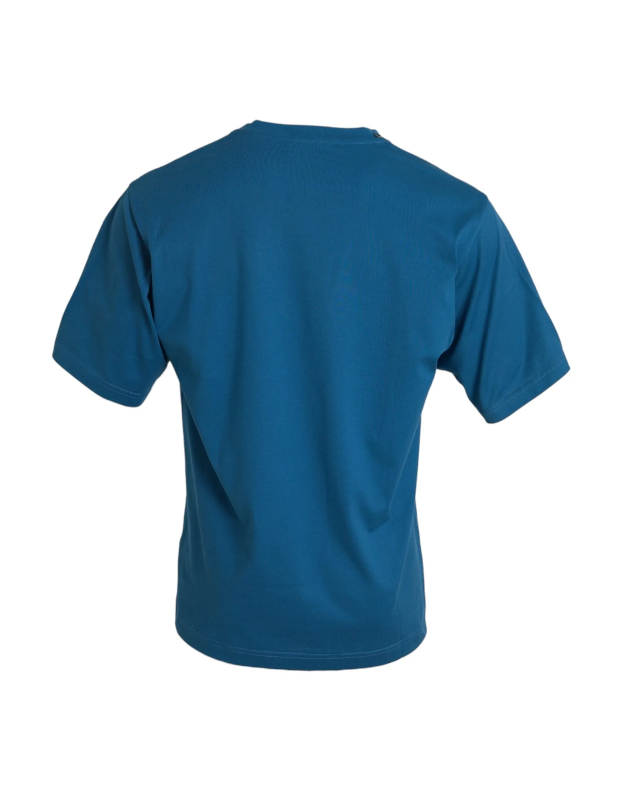 Blue Logo Round Neck Short Sleeves T-shirt sold by Louxly product image thumbnail 3