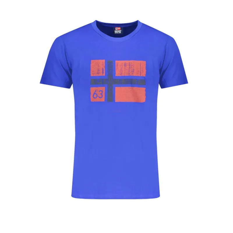 Blue Cotton T-Shirt sold by Louxly