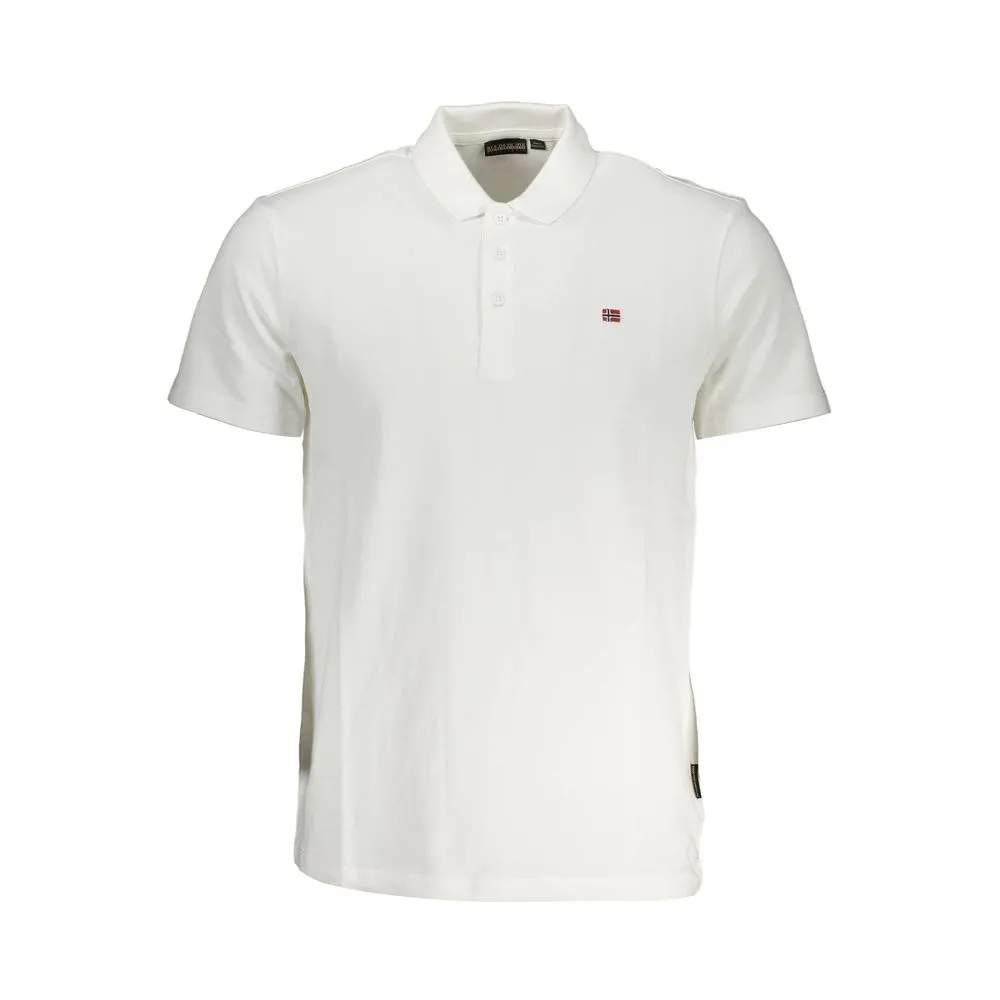 White Cotton Men Polo Shirt sold by Louxly