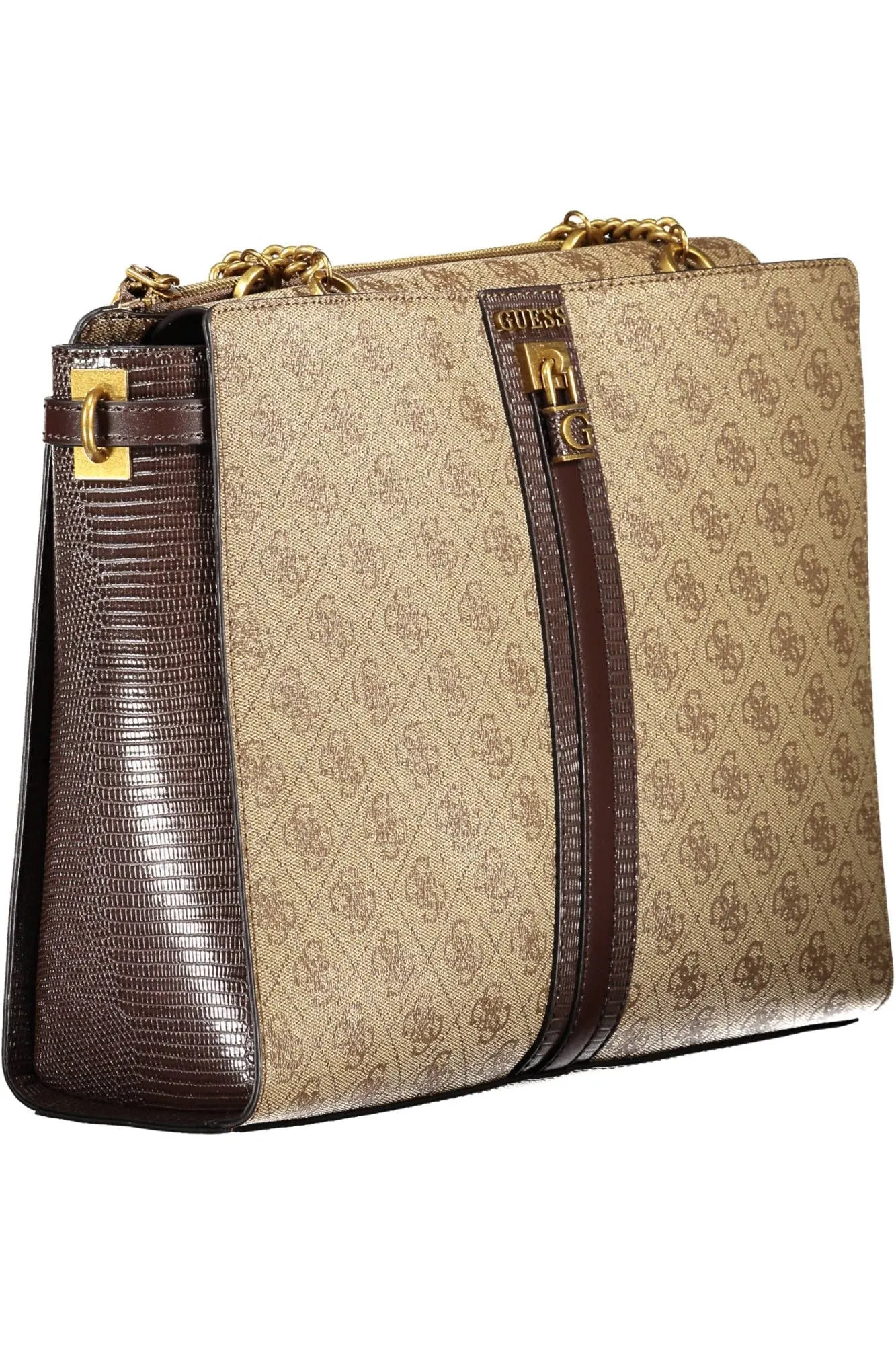 Chic Beige Dual-Chain Shoulder Bag sold by Louxly product image thumbnail 3