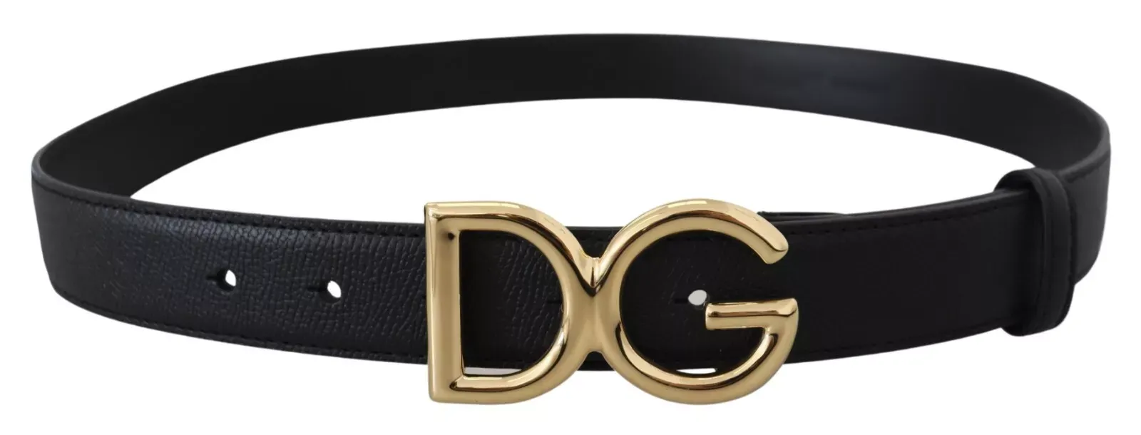 Black Leather GOLD DG Logo Buckle Womens sold by Louxly product image thumbnail 2