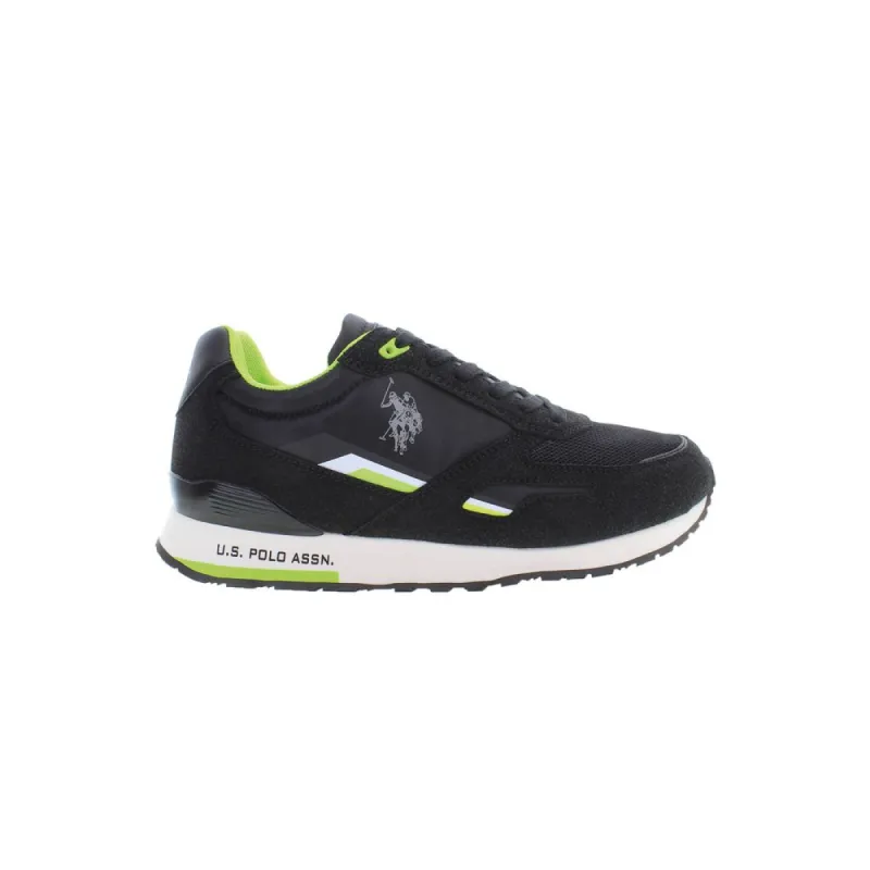 Black Polyester Men Sneaker sold by Louxly