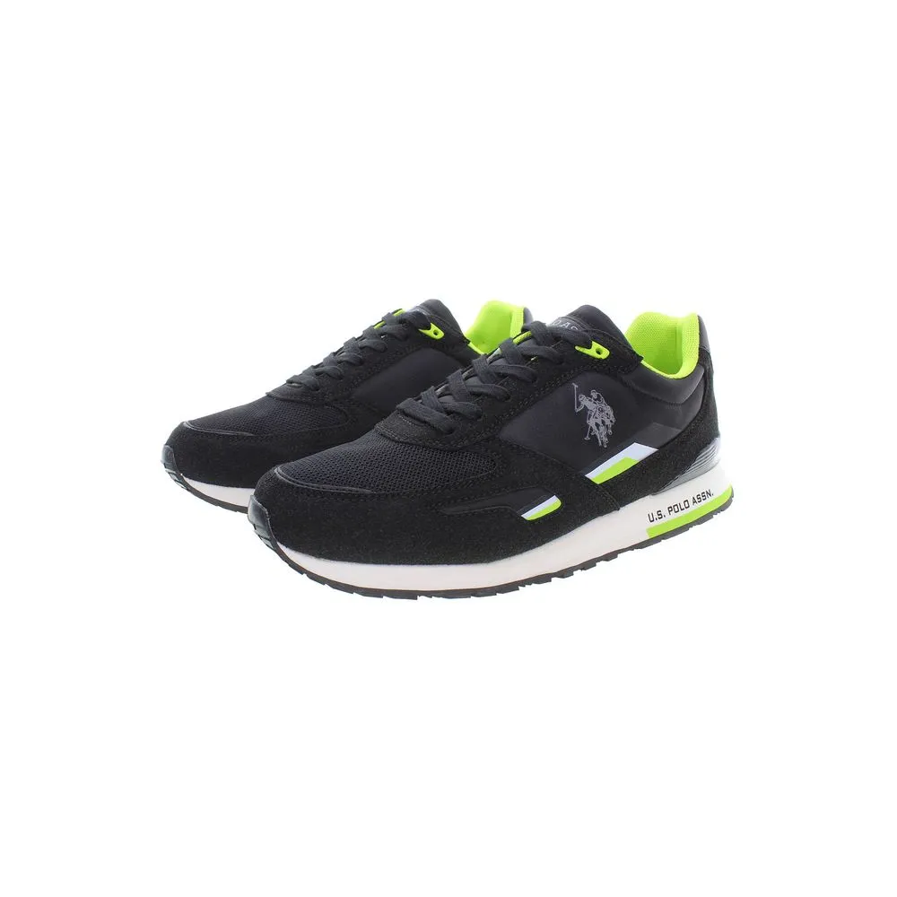 Black Polyester Men Sneaker sold by Louxly product image thumbnail 2