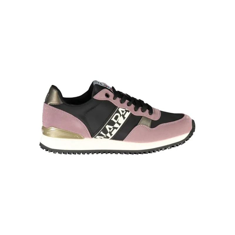 Purple Contrast Lace-up Sneakers sold by Louxly