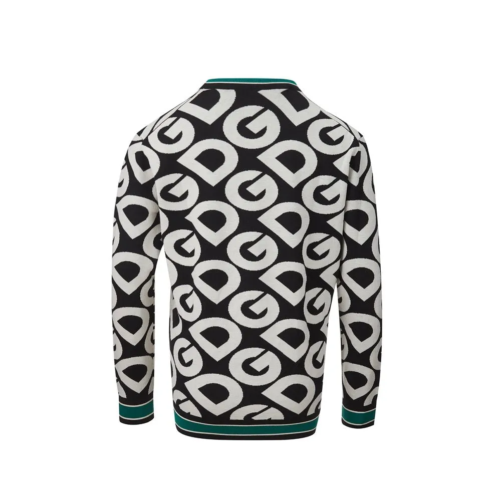 Elegant Black Cotton Sweater for Sophisticated Style sold by Louxly product image thumbnail 2