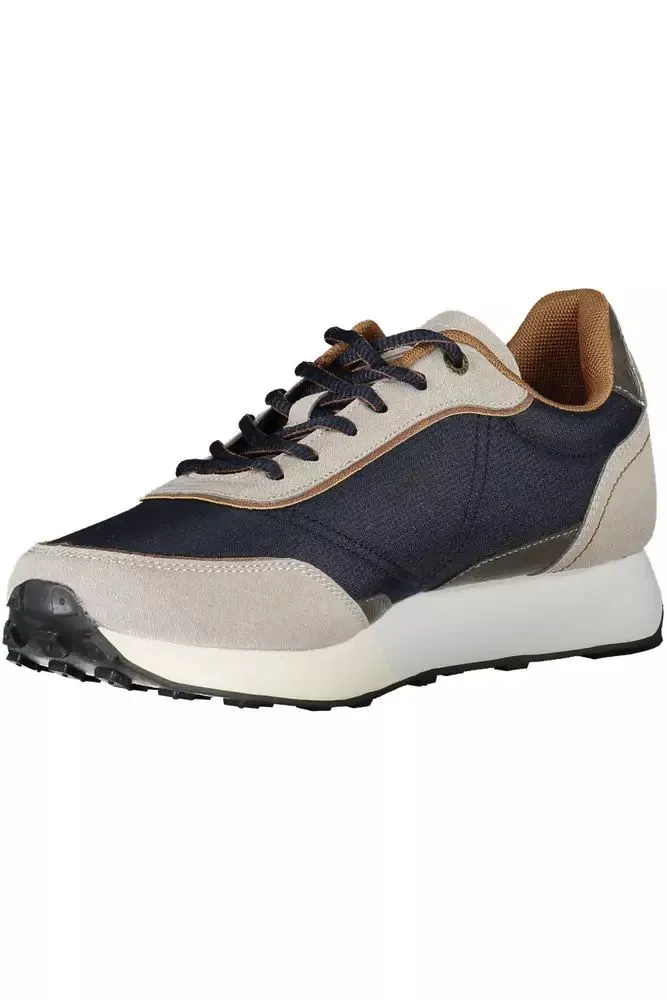 Sleek Blue Eco-Leather Sneakers sold by Louxly product image thumbnail 3