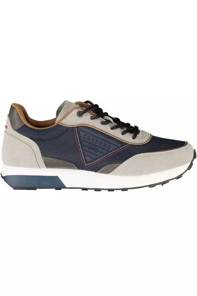 Sleek Blue Eco-Leather Sneakers sold by Louxly