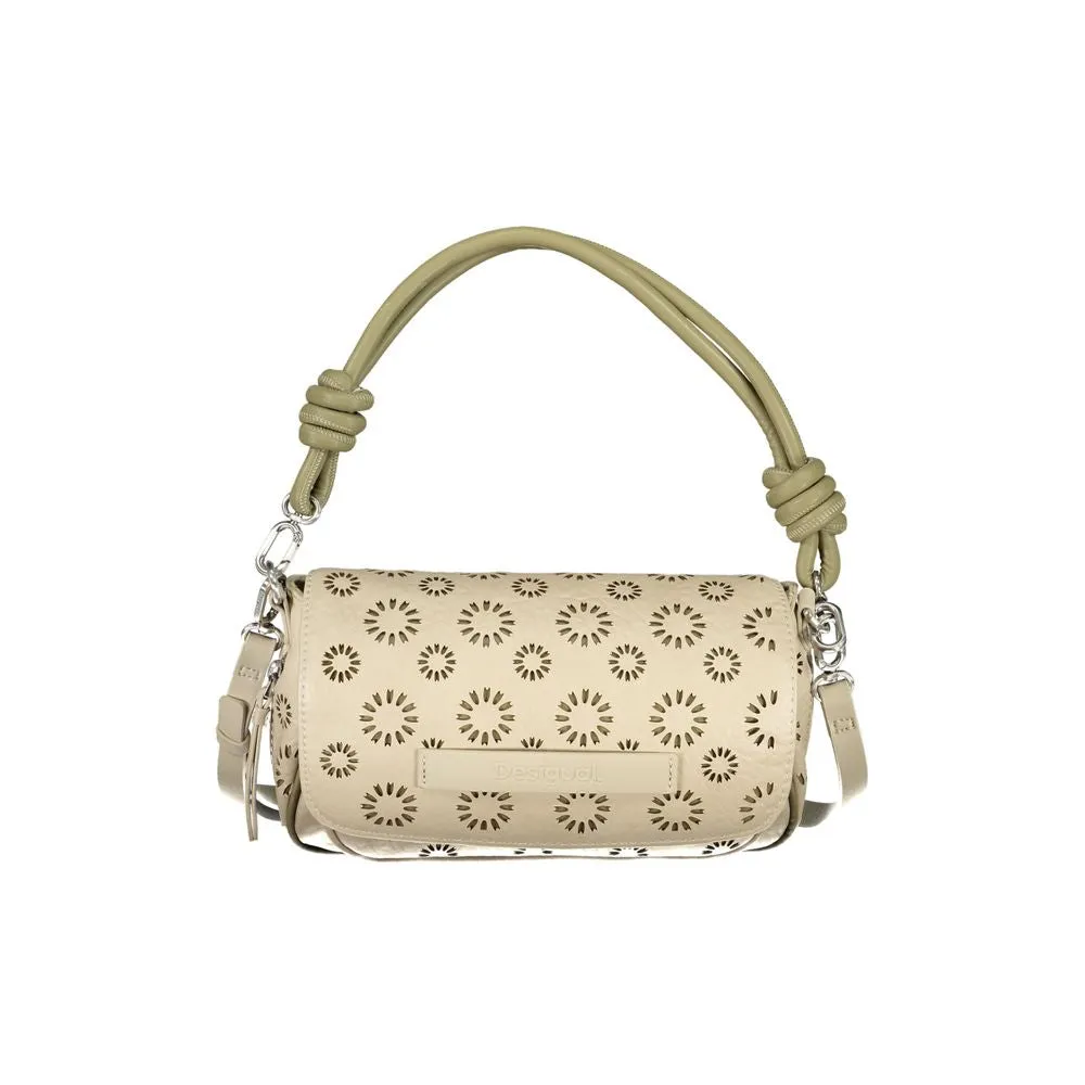 Beige Polyethylene Handbag sold by Louxly