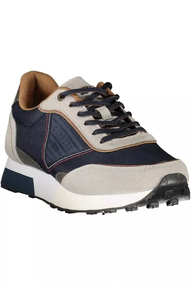 Sleek Blue Eco-Leather Sneakers sold by Louxly product image thumbnail 2
